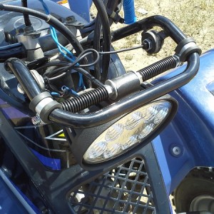 Detail of LED Headlight mount.