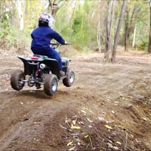 son was 5yrs old he owned that quad lol