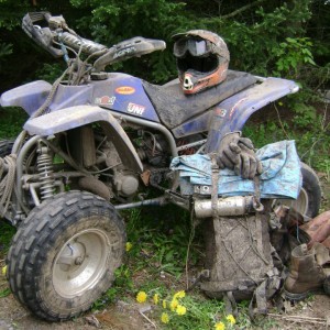 KTM Blaster after 3 day camping