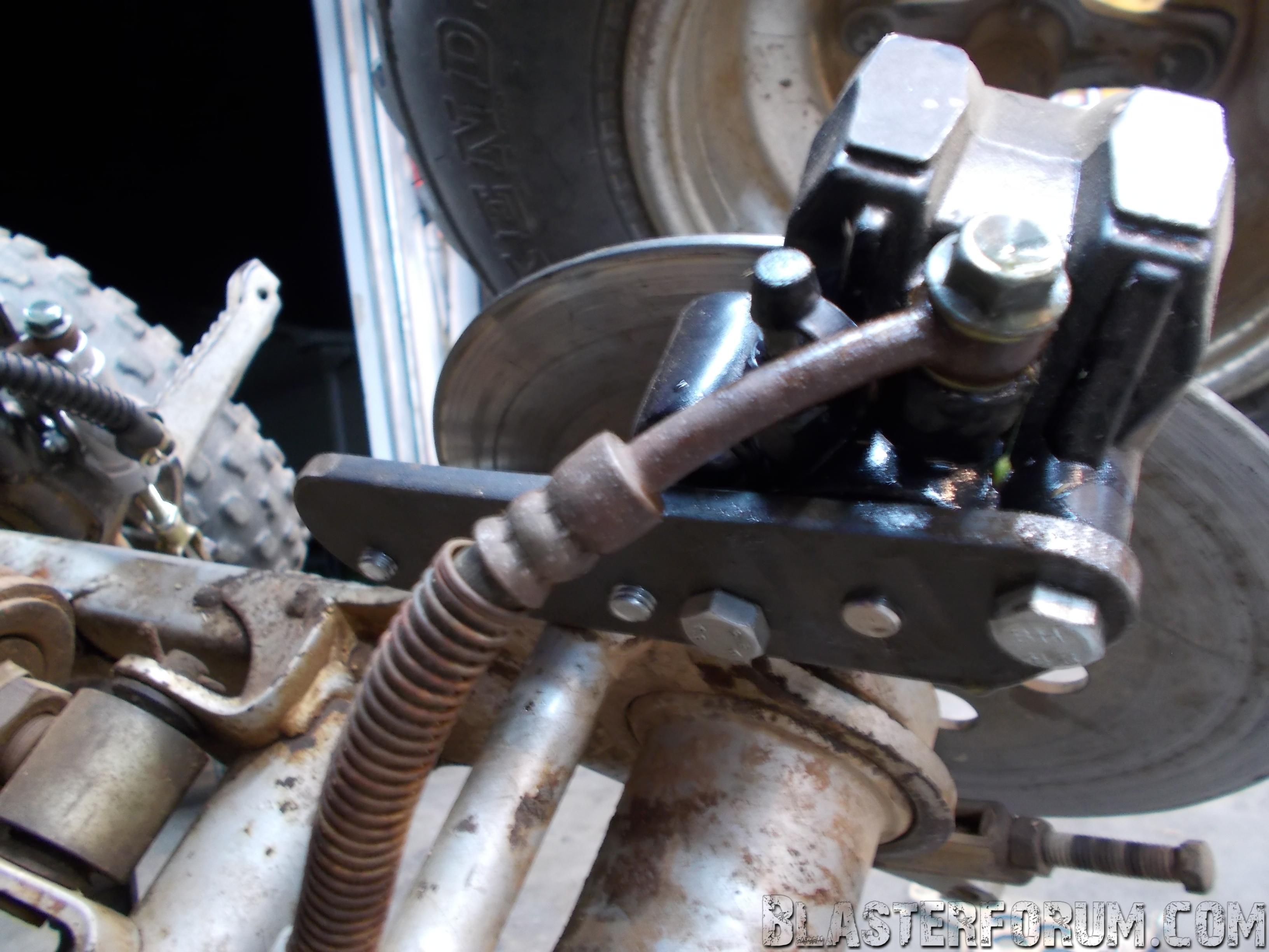 Converting a cable rear brake to any Yamaha hydraulic caliper