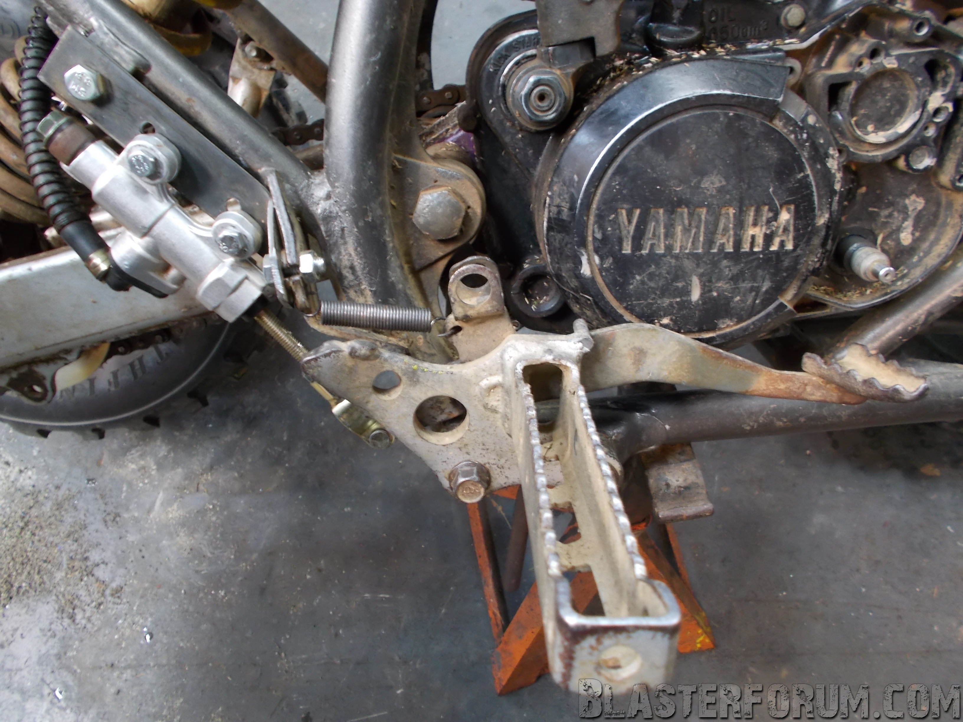 Converting a cable rear brake to any Yamaha hydraulic caliper