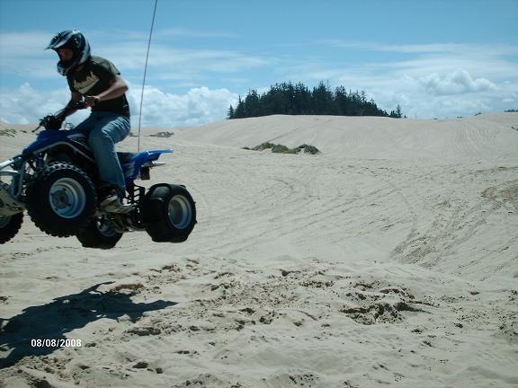 these pics were at winchester bay dunes. this was my first time jumping my blaster. lots of fun though!