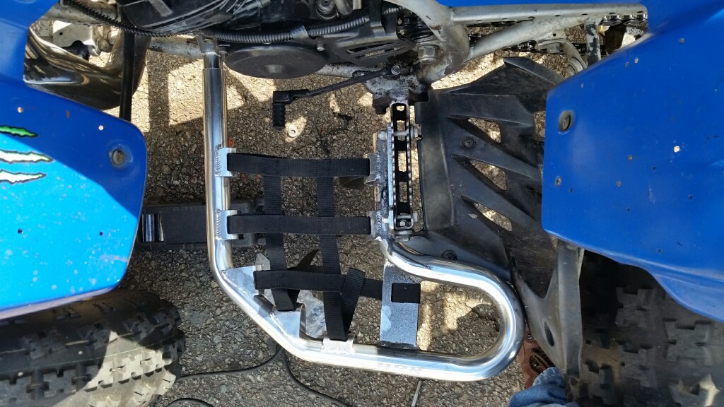 Installed tusk nerf bars with yfz450 heal guards