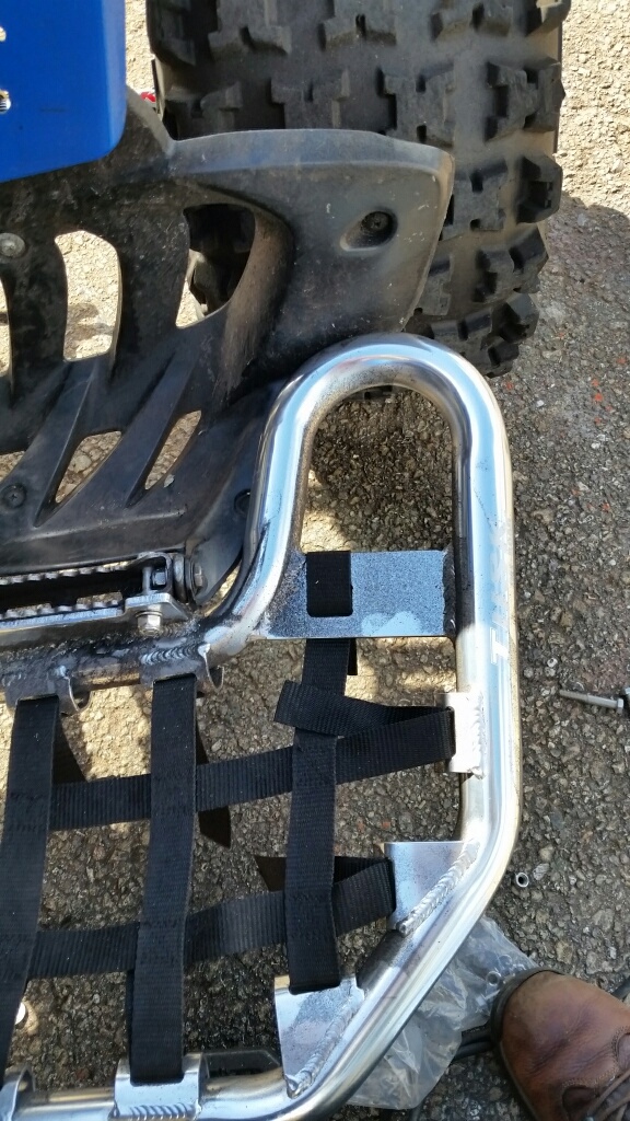 Installed tusk nerf bars with yfz450 heal guards