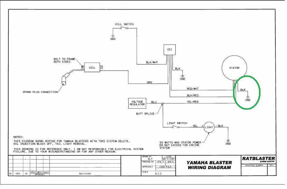 Blaster Wiring Question Blasterforum Com, Yamaha Blaster Wiring Diagram