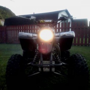 front with Led lights under headlight