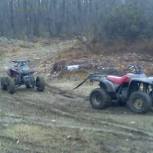 I had to use the timberwolf to tow a friend's 450ER home