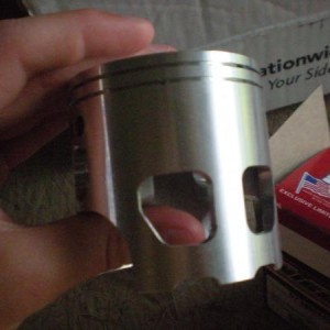 New Piston a little bigger than the old one from wiseco