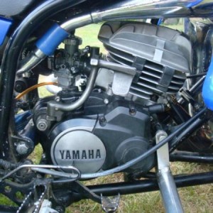 Complete motor in frame