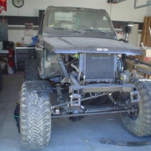 My Samurai under the knife. Yes those are 38x15.50s on a Sammi