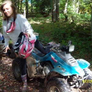 Courtney and her Quadrunner