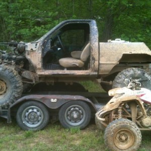 my cab truck and blaster after the first mtn. ride.