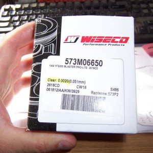wiseco recommended clearance