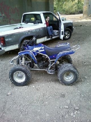 my quad and my girl on the phone as always
