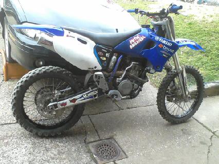 yz250f the day i brought her home , just needs a graphics kit and a new rear tire